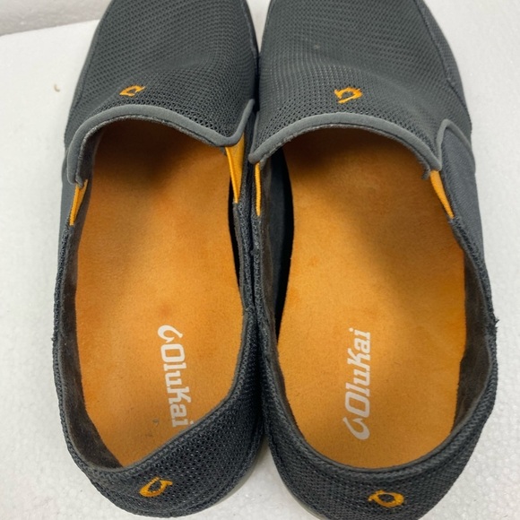 Olukai Nohea Mesh Dark Shadow Gray Slip on Comfort Shoes Men’s size 11.5 main image 5